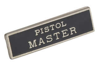 Blackinton Pistol Master Marksmanship Bar in Nickel finish